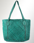 Never Mind Nmbgm103C Tote Vintage Handmade Genuine Cowhide Leather Women Bag Western Handbag Purse