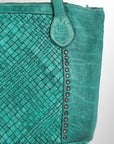 Never Mind Nmbgm103C Tote Vintage Handmade Genuine Cowhide Leather Women Bag Western Handbag Purse
