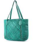 Never Mind Nmbgm103C Tote Vintage Handmade Genuine Cowhide Leather Women Bag Western Handbag Purse