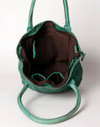 Never Mind Nmbgm104C Tote Vintage Handmade Genuine Cowhide Leather Women Bag Western Handbag Purse