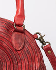 Never Mind Nmbgm112B Tote Vintage Handmade Genuine Cowhide Leather Women Bag Western Handbag Purse