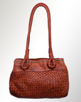 Never Mind Nmbgm102D Tote Vintage Handmade Genuine Cowhide Leather Women Bag Western Handbag Purse
