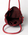 Never Mind Nmbgm104D Tote Vintage Handmade Genuine Cowhide Leather Women Bag Western Handbag Purse