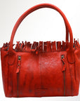 Never Mind Nmbgm110C Tote Vintage Handmade Genuine Cowhide Leather Women Bag Western Handbag Purse