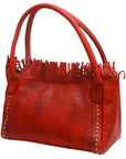 Never Mind Nmbgm110C Tote Vintage Handmade Genuine Cowhide Leather Women Bag Western Handbag Purse