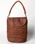 Never Mind Nmbgm105C Tote Vintage Handmade Genuine Cowhide Leather Women Bag Western Handbag Purse