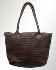 Never Mind Nmbgm104E Tote Vintage Handmade Genuine Cowhide Leather Women Bag Western Handbag Purse