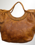 Never Mind Nmbgm101D Tote Vintage Handmade Genuine Cowhide Leather Women Bag Western Handbag Purse