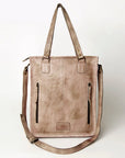 Never Mind Nmbg111A Tote Vintage Handmade Genuine Cowhide Leather Women Bag Western Handbag Purse