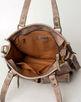 Never Mind Nmbg111A Tote Vintage Handmade Genuine Cowhide Leather Women Bag Western Handbag Purse
