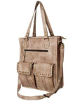 Never Mind Nmbg111A Tote Vintage Handmade Genuine Cowhide Leather Women Bag Western Handbag Purse
