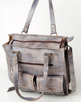 Never Mind Nmbg111B Tote Vintage Handmade Genuine Cowhide Leather Women Bag Western Handbag Purse