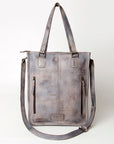 Never Mind Nmbg111B Tote Vintage Handmade Genuine Cowhide Leather Women Bag Western Handbag Purse