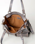 Never Mind Nmbg111B Tote Vintage Handmade Genuine Cowhide Leather Women Bag Western Handbag Purse
