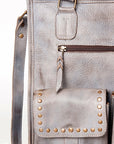 Never Mind Nmbg111B Tote Vintage Handmade Genuine Cowhide Leather Women Bag Western Handbag Purse