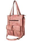 Never Mind Nmbg111D Tote Vintage Handmade Genuine Cowhide Leather Women Bag Western Handbag Purse
