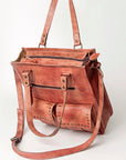Never Mind Nmbg111E Tote Vintage Handmade Genuine Cowhide Leather Women Bag Western Handbag Purse