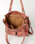 Never Mind Nmbg111E Tote Vintage Handmade Genuine Cowhide Leather Women Bag Western Handbag Purse