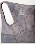 Never Mind Nmbg112B Tote Vintage Handmade Genuine Cowhide Leather Women Bag Western Handbag Purse