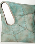 Never Mind Nmbg112D Tote Vintage Handmade Genuine Cowhide Leather Women Bag Western Handbag Purse