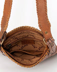American Darling Cross Body Hand Tooled Genuine Leather women bag western handbag purse