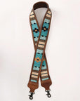 American Darling ADBT141D Saddle Blanket Genuine Leather Crossbody Handle Strap For Bags