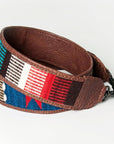 American Darling ADBT141E Saddle Blanket Genuine Leather Crossbody Handle Strap For Bags