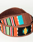 American Darling ADBT141F Saddle Blanket Genuine Leather Crossbody Handle Strap For Bags