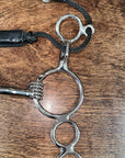 BAR H EQUINE Western Horse Gag Bit Mouthpiece 5.5 Inch Solid Stainless Metal