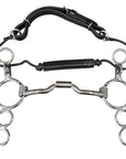 BAR H EQUINE Western Horse Gag Bit Mouthpiece 5.5 Inch Solid Stainless Metal