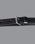 Bar H Equine Low Port Stainless Steel 3-Ring Combination Elevator Bit w/ leather strap