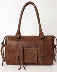 Vintage Handmade Genuine Cowhide Leather Tote Bag for Women