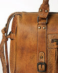 Never Mind Nmbgz113E Tote Vintage Handmade Genuine Cowhide Leather Women Bag Western Handbag Purse