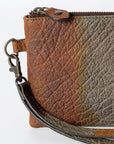 Never Mind Nmbgz115A Wristlet Vintage Handmade Genuine Cowhide Leather Women Bag Western Handbag Purse