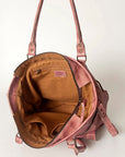 Never Mind Nmbg124A Tote Vintage Handmade Genuine Cowhide Leather Women Bag Western Handbag Purse