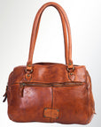 Spaghetti Western Swc131Cg Tote Vintage Handmade Drum Dyed Genuine European Cowhide Leather Women Bag Western Handbag Purse