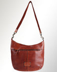 Spaghetti Western Swc140Cg Hobo Vintage Handmade Drum Dyed Genuine European Cowhide Leather Women Bag Western Handbag Purse