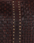 Spaghetti Western Swc141Brn Hobo Vintage Handmade Drum Dyed Genuine European Cowhide Leather Women Bag Western Handbag Purse