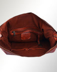 Spaghetti Western Swc142Acg Hobo Vintage Handmade Drum Dyed Genuine European Cowhide Leather Women Bag Western Handbag Purse