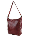 Spaghetti Western Swc142Acg Hobo Vintage Handmade Drum Dyed Genuine European Cowhide Leather Women Bag Western Handbag Purse