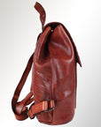 Spaghetti Western Swc145Acg Backpack Vintage Handmade Drum Dyed Genuine European Cowhide Leather Women Bag Western Handbag Purse
