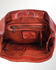 Spaghetti Western Swc145Acg Backpack Vintage Handmade Drum Dyed Genuine European Cowhide Leather Women Bag Western Handbag Purse
