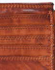 Spaghetti Western Swc146Acg Card-Holder Vintage Handmade Drum Dyed Genuine European Cowhide Leather Women Bag Western Handbag Purse