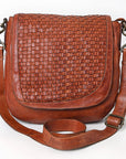 Spaghetti Western Swc160Cg Cross Body I Vintage Handmade Drum Dyed Genuine European Cowhide Leather Women Bag Western Handbag Purse