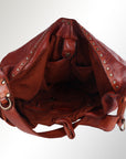 Spaghetti Western Swc176Cg Hobo Vintage Handmade Drum Dyed Genuine European Cowhide Leather Women Bag Western Handbag Purse