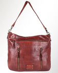 Spaghetti Western Swc180Cg Hobo Vintage Handmade Drum Dyed Genuine European Cowhide Leather Women Bag Western Handbag Purse