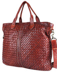 Spaghetti Western Swc187Cg Tote Vintage Handmade Drum Dyed Genuine European Cowhide Leather Women Bag Western Handbag Purse