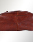 Spaghetti Western Swc188Cg Tote Vintage Handmade Drum Dyed Genuine European Cowhide Leather Women Bag Western Handbag Purse