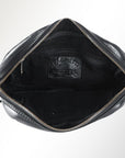 Spaghetti Western Swc200Blk Wristlet Vintage Handmade Drum Dyed Genuine European Cowhide Leather Women Bag Western Handbag Purse