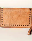 Never Mind Nmbg129A Wallet Vintage Handmade Genuine Cowhide Leather Women Bag Western Handbag Purse